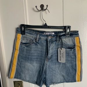 Unworn Velvet Heart Jean Shorts